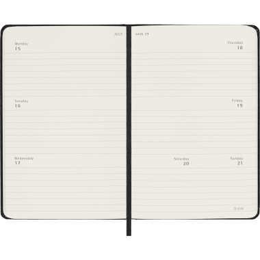 Moleskine 12M Weekly Horizontal Diary