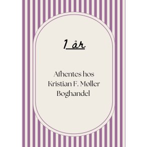 Bookpack 12 m�neder - til afhentning i KFM i Aarhus