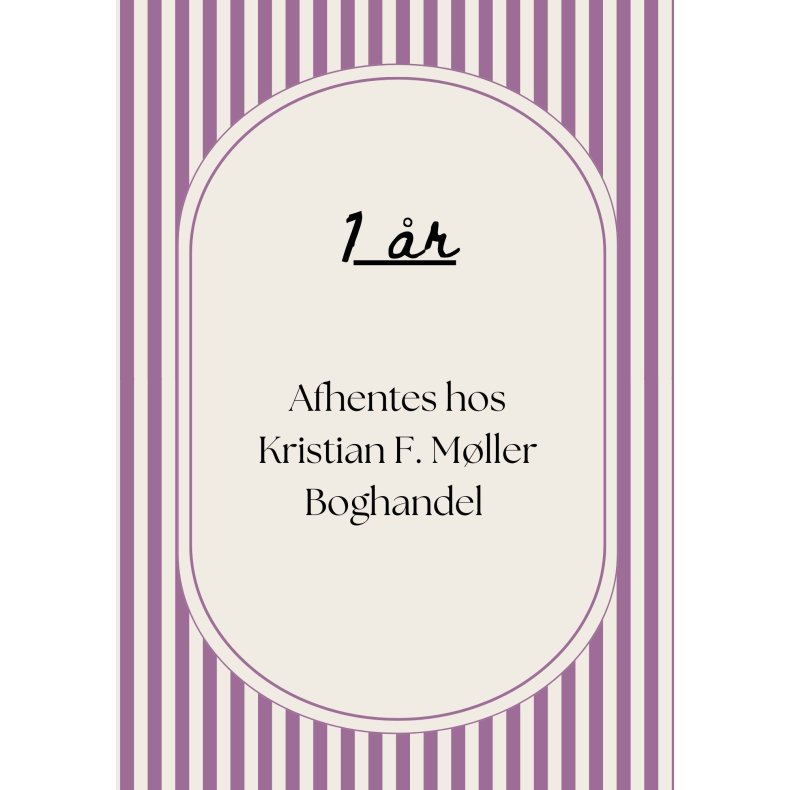 Bookpack 12 m�neder - til afhentning i KFM i Aarhus