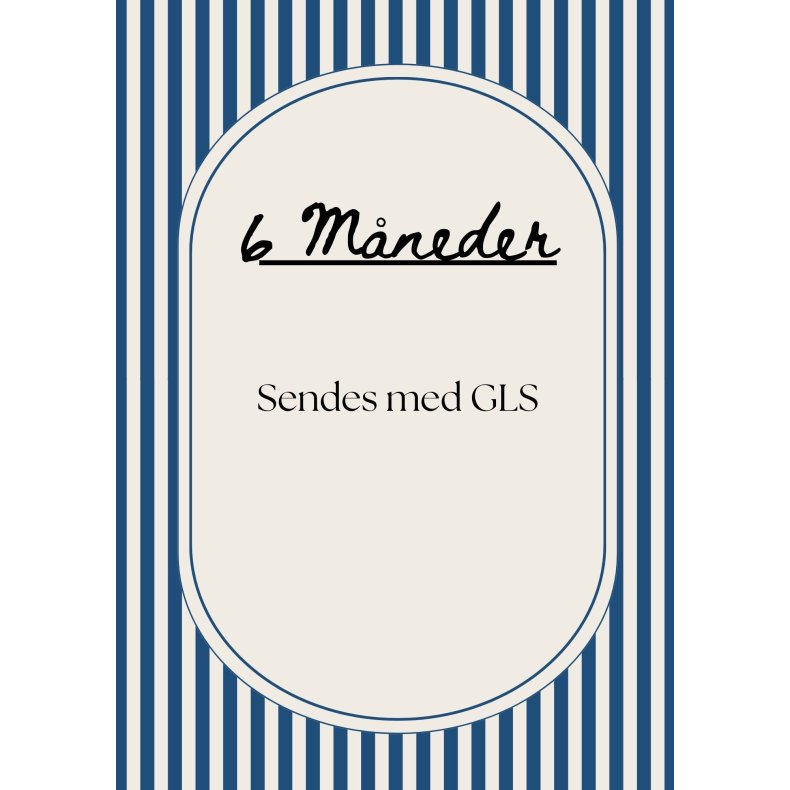 Bookpack 6 m�neder - sendes GLS pakkeshop