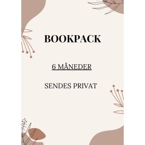 Bookpack 6 mneder - sendes GLS privatadresse