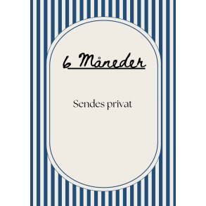 Bookpack 6 m�neder - sendes GLS privatadresse
