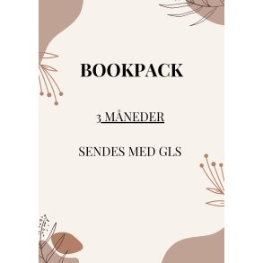 Bookpack 3 mneder - sendes GLS pakkeshop