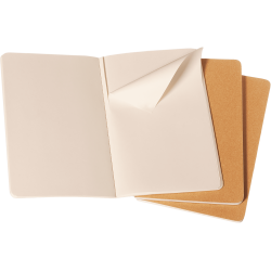 MOLESKINE CAHIER JOURNALS - LARGE KRAFT BROWN PLAIN (ST M. 3 STK.)