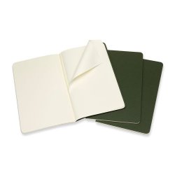 MOLESKINE CAHIER JOURNALS - LARGE GREEN PLAIN (ST M. 3 STK.)