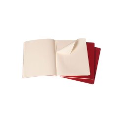 MOLESKINE CAHIER JOURNALS - XL RED PLAIN (ST M. 3 STK.)