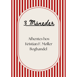 Bookpack 3 m�neder - til afhentning i KFM i Aarhus