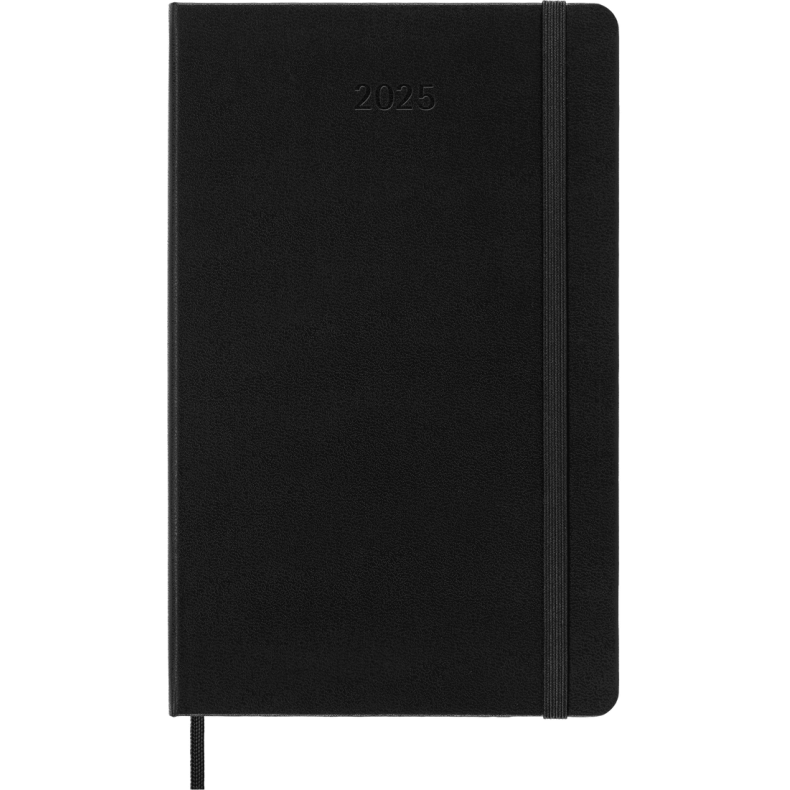 MOLESKINE 12M HARD COVER DAILY DIARY LARGE BLACK 2025