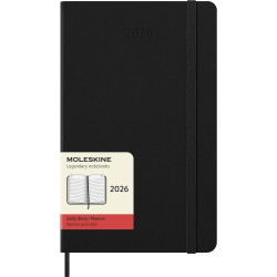 MOLESKINE 12M HARD COVER DAILY DIARY LARGE BLACK 2026