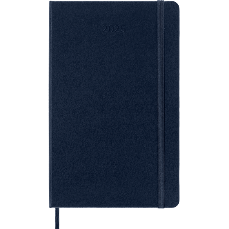 MOLESKINE 12M HARD COVER DAILY DIARY LARGE BLUE 2025