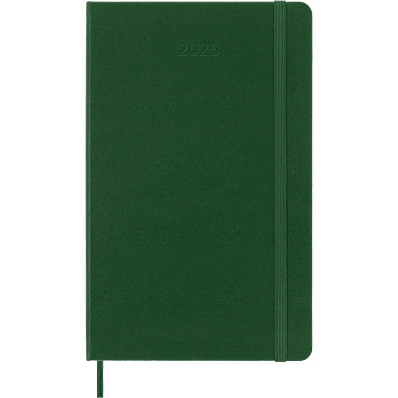 MOLESKINE 12M HARD COVER DAILY DIARY LARGE GREEN 2025