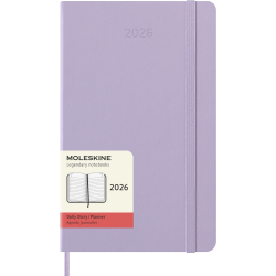 MOLESKINE 12M HARD COVER DAILY DIARY LARGE PASTEL LILAC 2026
