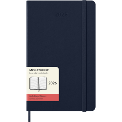 MOLESKINE 12M HARD COVER DAILY DIARY LARGE SAPHIRE BLUE 2026