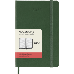MOLESKINE 12M HARD COVER DAILY DIARY POCKET GREEN 2026
