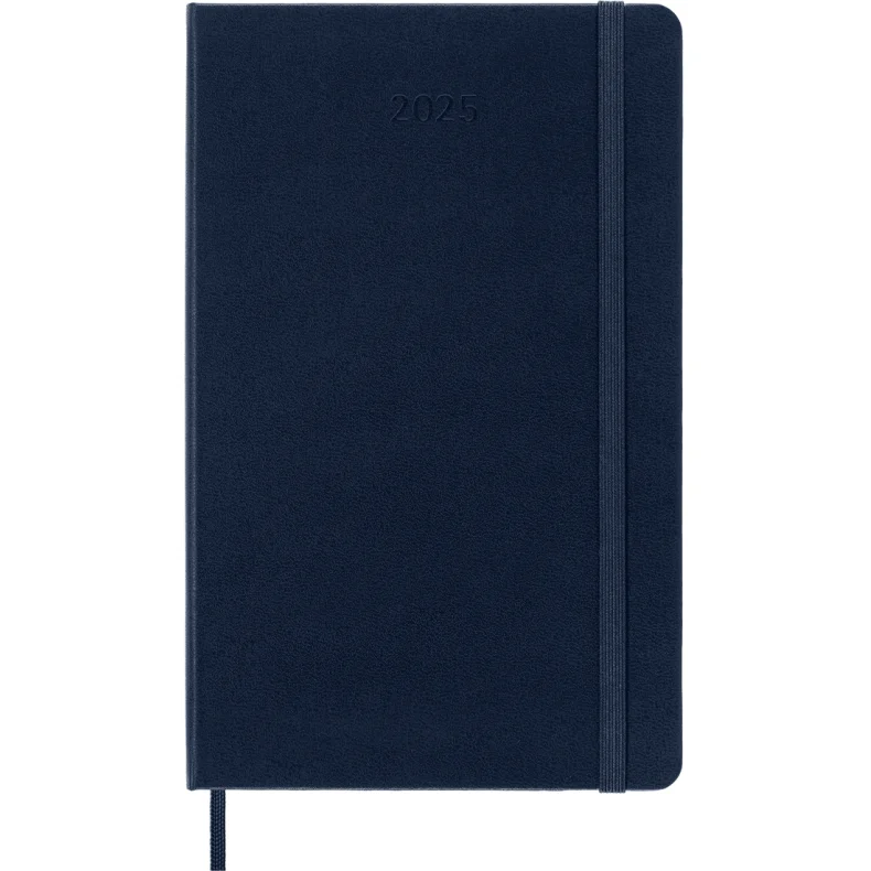 MOLESKINE 12M HARD COVER WEEKLY NOTEBOOK DIARY LARGE BLUE 2025