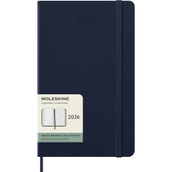 MOLESKINE 12M HARD COVER WEEKLY NOTEBOOK DIARY LARGE SAPHIRE BLUE 2026