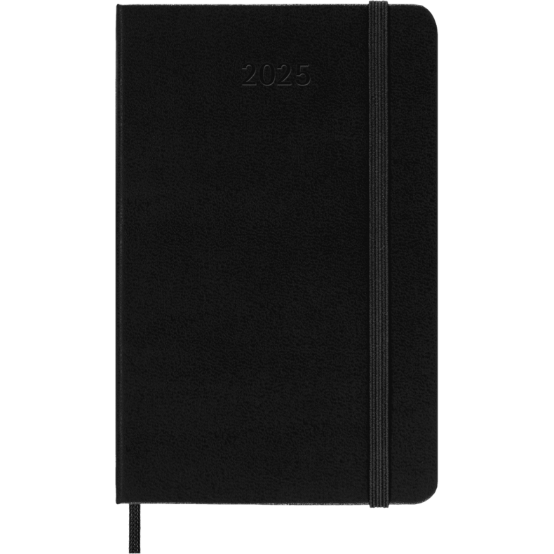 MOLESKINE 12M HARD COVER WEEKLY NOTEBOOK DIARY POCKET BLACK 2025