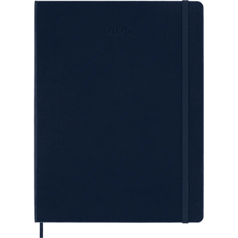 MOLESKINE 12M HARD COVER WEEKLY NOTEBOOK DIARY XL BLUE