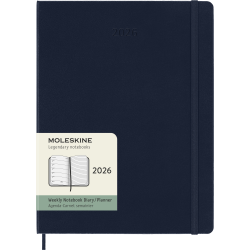 MOLESKINE 12M HARD COVER WEEKLY NOTEBOOK DIARY XL SAPHIRE BLUE 2026