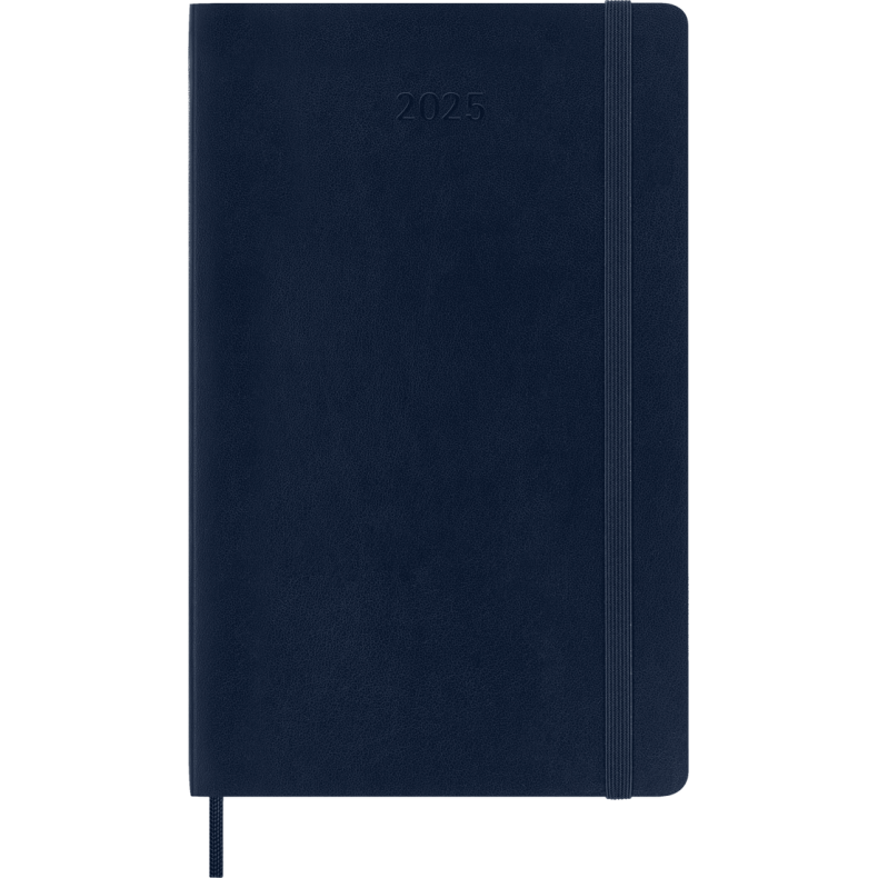 MOLESKINE 12M SOFT COVER DAILY DIARY LARGE BLUE 2025