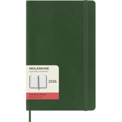 MOLESKINE 12M SOFT COVER DAILY DIARY LARGE GREEN 2026