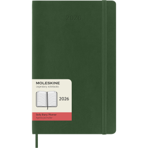 MOLESKINE 12M SOFT COVER DAILY DIARY LARGE GREEN 2026