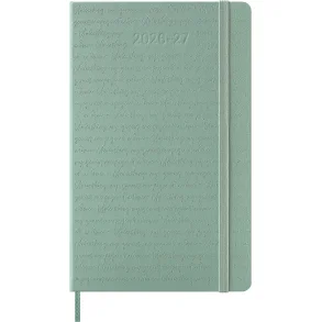 MOLESKINE 18M HARD COVER WEEKLY NOTEBOOK 2026-27 - LARGE SAGE GREEN