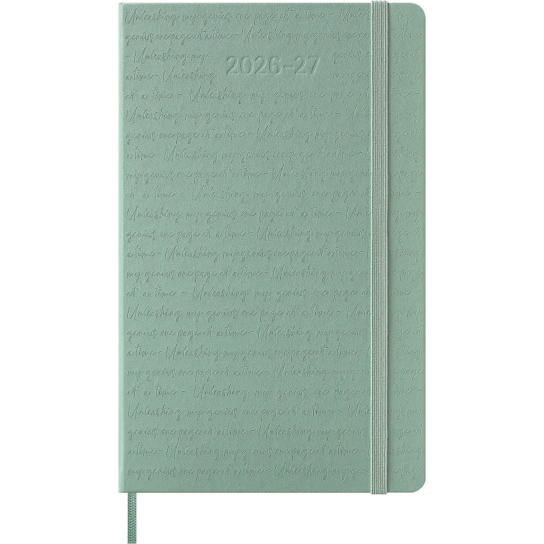 MOLESKINE 18M HARD COVER WEEKLY NOTEBOOK 2026-27 - LARGE SAGE GREEN