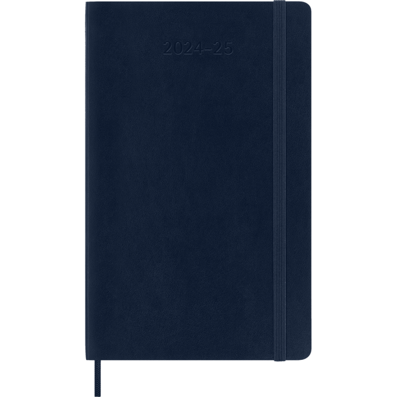 MOLESKINE 18M HARD COVER WEEKLY NOTEBOOK DIARY LARGE SAPHIRE BLUE 2024-25