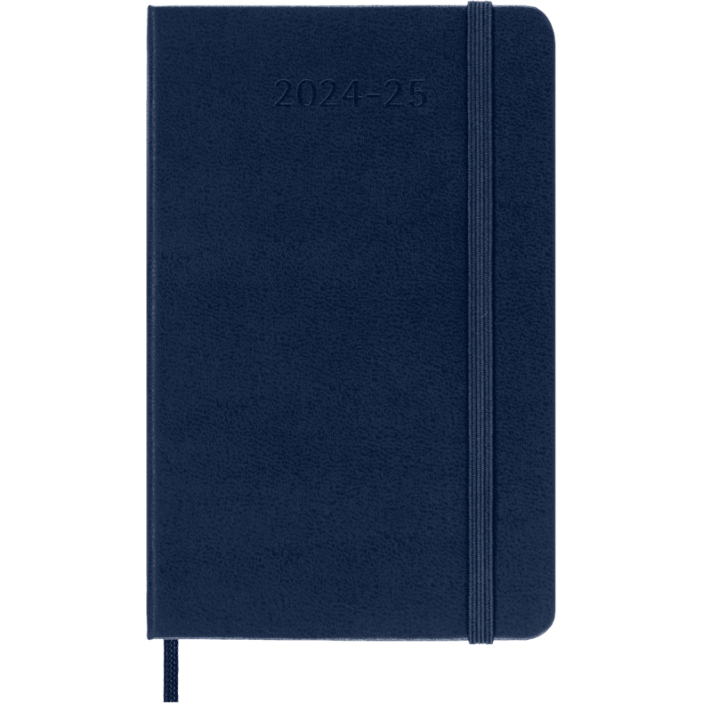 MOLESKINE 18M HARD COVER WEEKLY NOTEBOOK DIARY POCKET SAPHIRE BLUE 2024-25