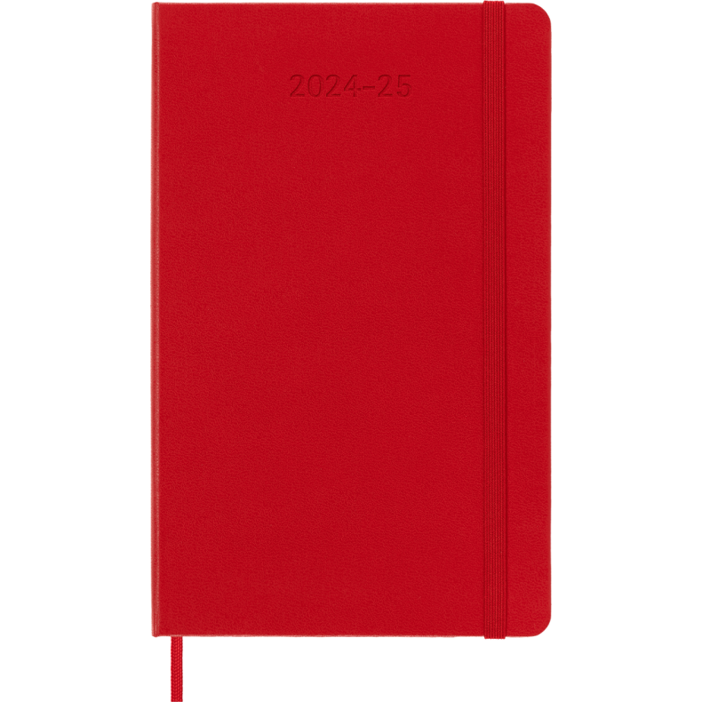 MOLESKINE 18M HARD COVER WEEKLY NOTEBOOK DIARY POCKET RED 2024-25