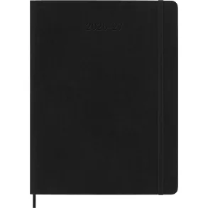 MOLESKINE 18M SOFT COVER WEEKLY NOTEBOOK 2026-27 - X-LARGE BLACK