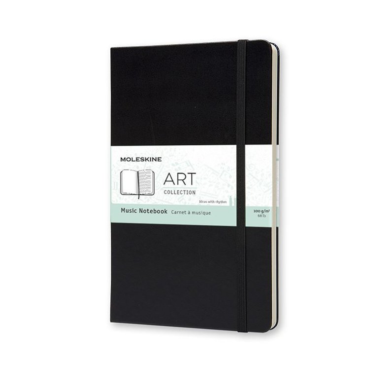 MOLESKINE ART COLLECTION MUSIC NOTEBOOK HARD COVER - LARGE BLACK