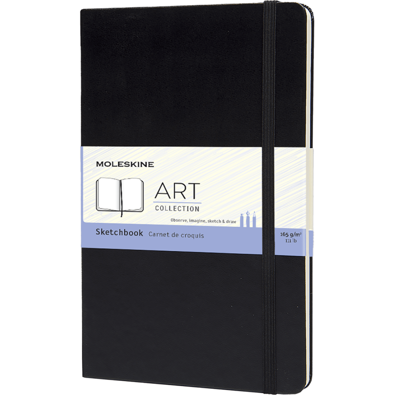 MOLESKINE ART COLLECTION SKETCHBOOK HARD COVER - LARGE BLACK