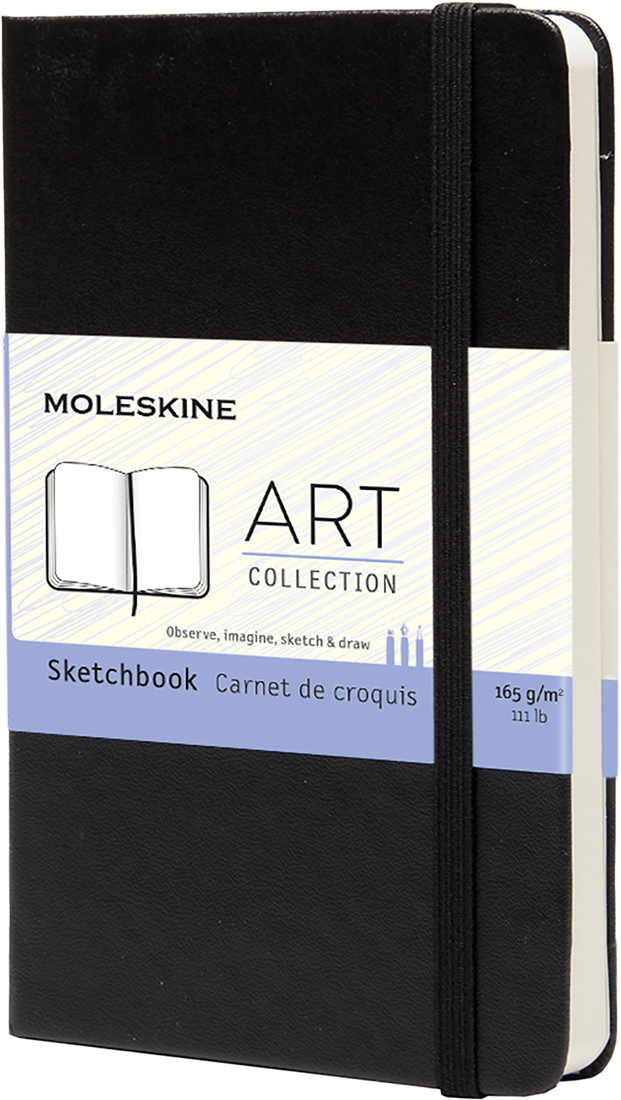 MOLESKINE ART COLLECTION SKETCHBOOK HARD COVER POCKET BLACK