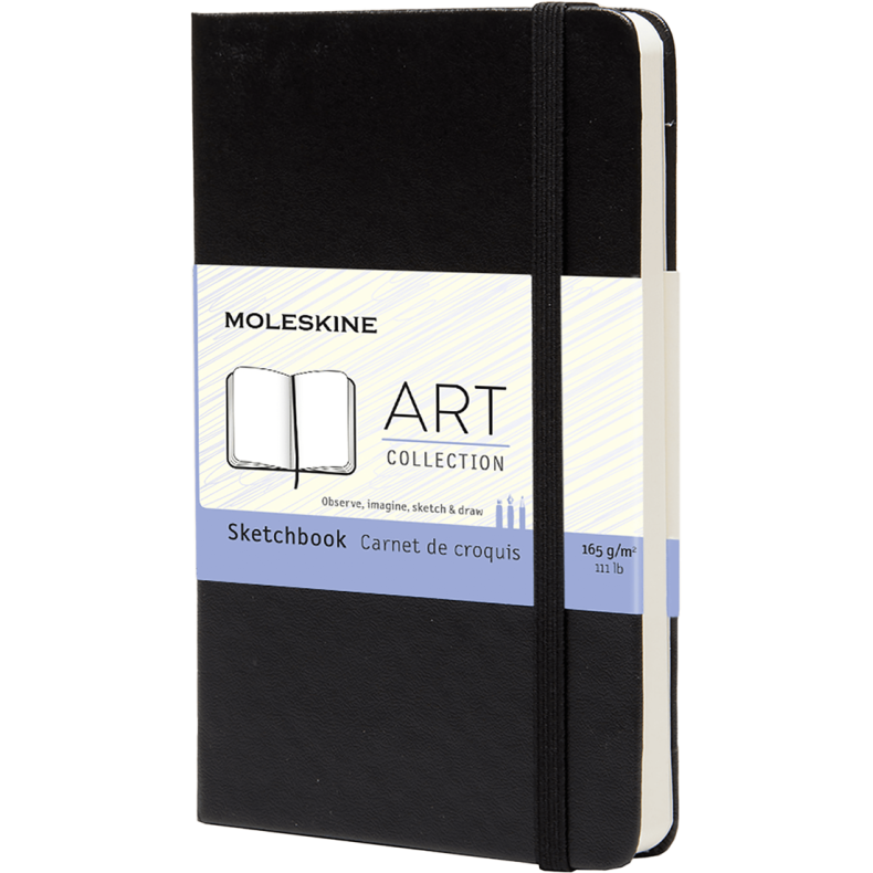 MOLESKINE ART COLLECTION SKETCHBOOK HARD COVER - POCKET BLACK