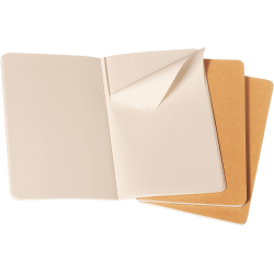 MOLESKINE CAHIER JOURNALS - POCKET KRAFT BROWN PLAIN (ST M. 3 STK.)