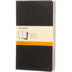 MOLESKINE CAHIER JOURNALS - LARGE BLACK RULED (ST M. 3 STK.)