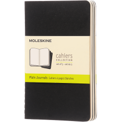 MOLESKINE CAHIER JOURNALS - POCKET BLACK PLAIN (ST M. 3 STK.)
