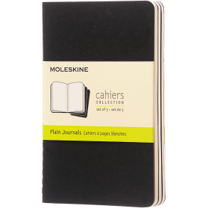 MOLESKINE CAHIER JOURNALS - POCKET BLACK PLAIN (ST M. 3 STK.)
