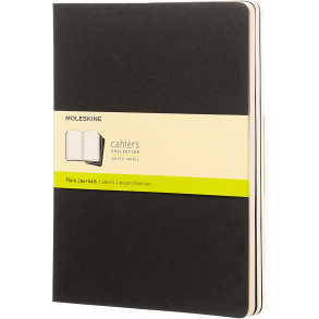 MOLESKINE CAHIER JOURNALS - XL BLACK PLAIN (ST M. 3 STK.)