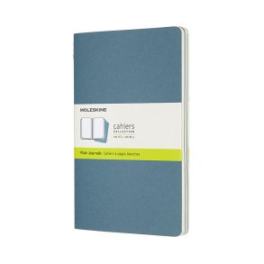 MOLESKINE CAHIER JOURNALS - LARGE REEF BLUE PLAIN (ST M. 3 STK.)