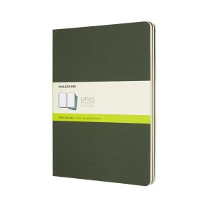 MOLESKINE CAHIER JOURNALS - XL GREEN PLAIN (ST M. 3 STK.)