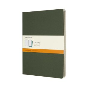 MOLESKINE CAHIER JOURNALS - XL GREEN RULED (ST MED 3 STK.)