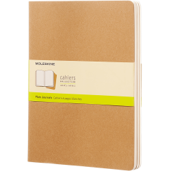 MOLESKINE CAHIER JOURNALS - XL KRAFT BROWN PLAIN (ST M. 3 STK.)