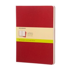 MOLESKINE CAHIER JOURNALS - XL RED PLAIN (ST M. 3 STK.)