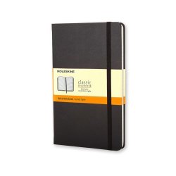 MOLESKINE CLASSIC NOTEBOOK HARD COVER - LARGE BLACK RULED