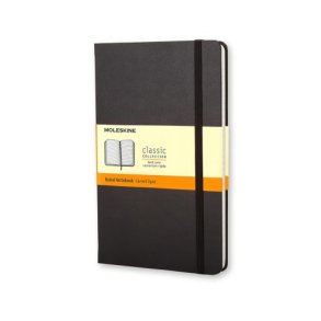 MOLESKINE CLASSIC NOTEBOOK HARD COVER - POCKET BLACK RULED