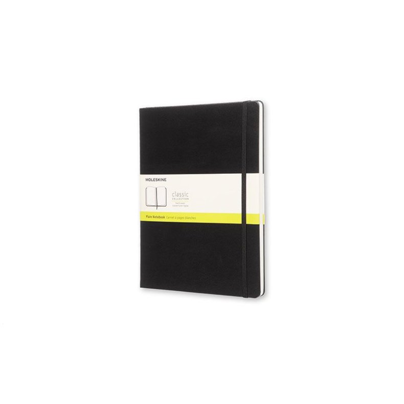 MOLESKINE CLASSIC NOTEBOOK HARD COVER - XL BLACK PLAIN