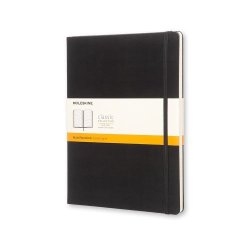 MOLESKINE CLASSIC NOTEBOOK HARD COVER - XL BLACK RULED